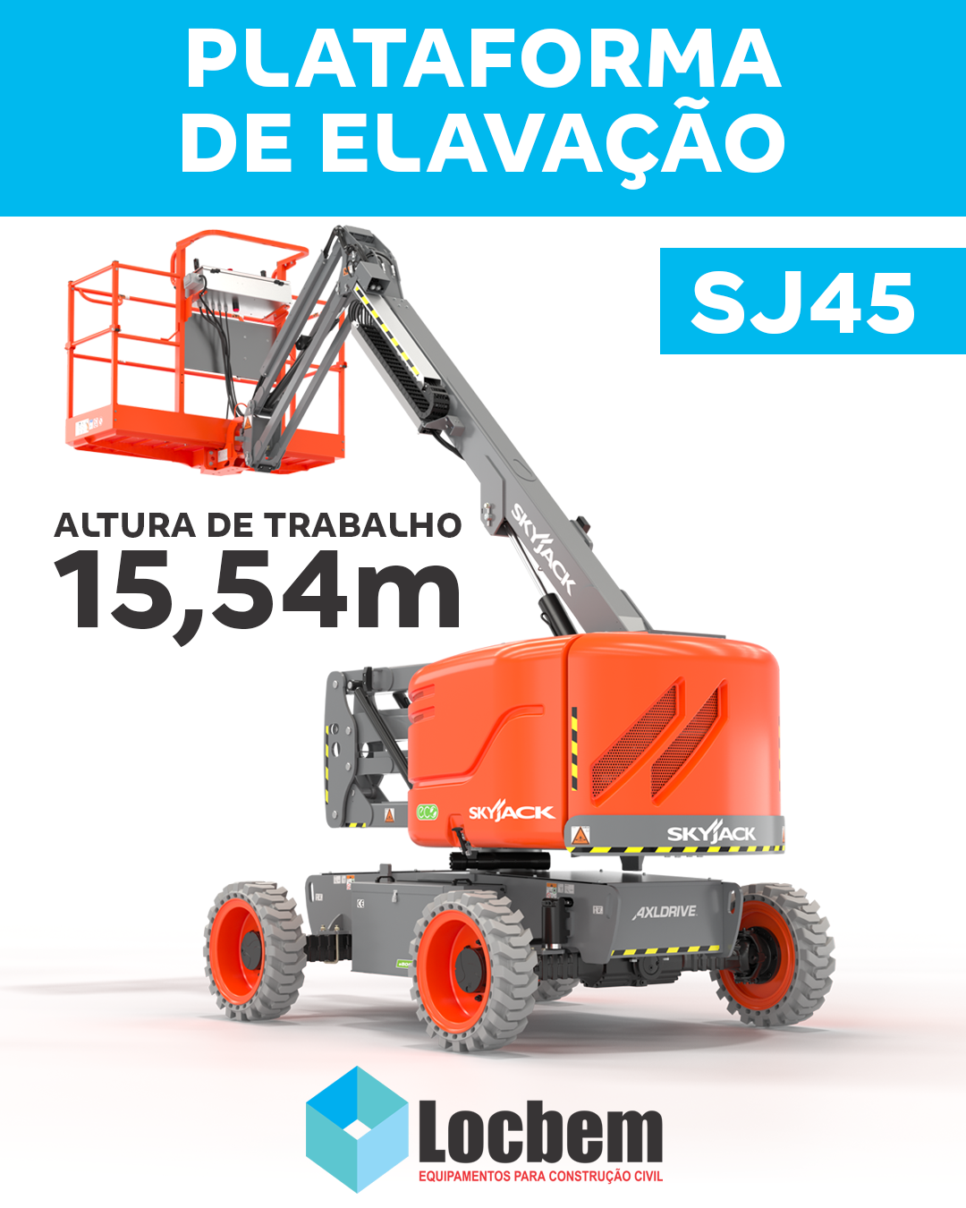 Plataforma Elevatória articulavel 16mts trabalho